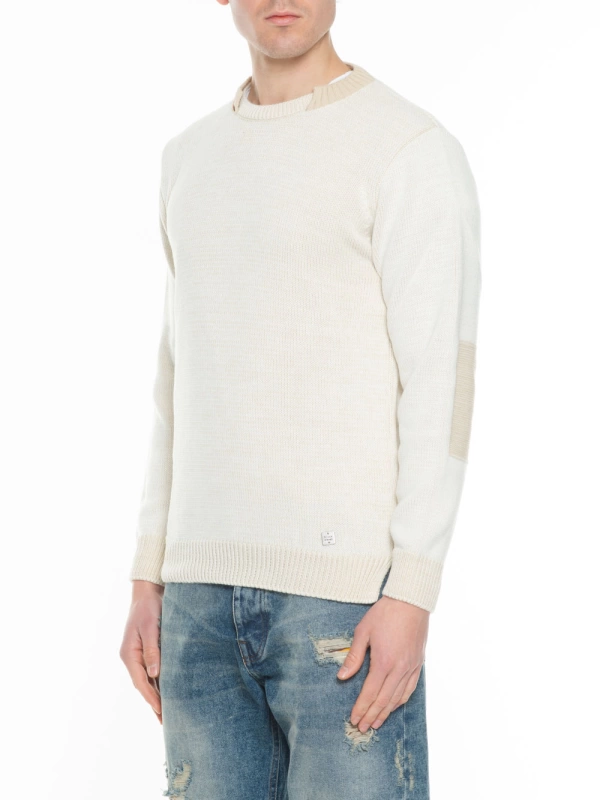 B.COLOUR PATCHED SWEATER