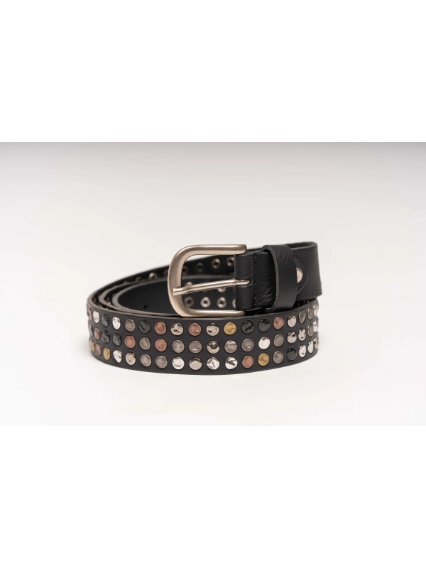 STUDDED LEATHER BELT