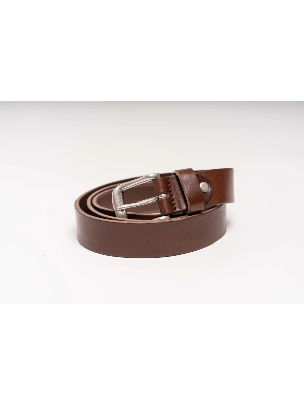 BASIC LEATHER BELT WASHED