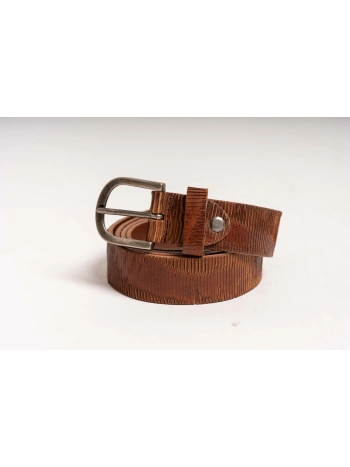 LASER-CUT LEATHER BELT