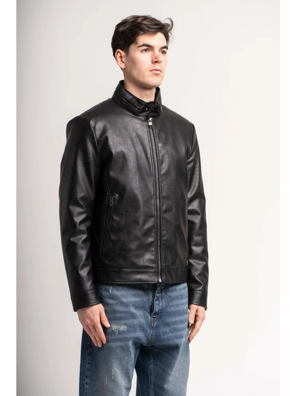 ECO-LEATHER JACKET