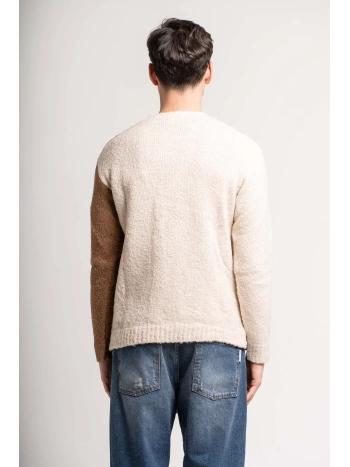 MAGLIA BLOCK COLOUR BOUCLE'