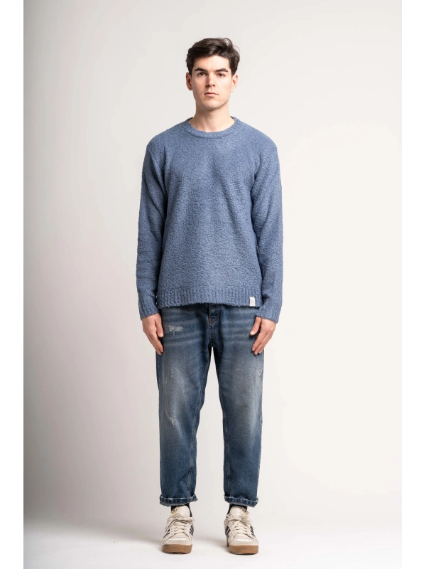 G. BOUCLE' NECK SWEATER