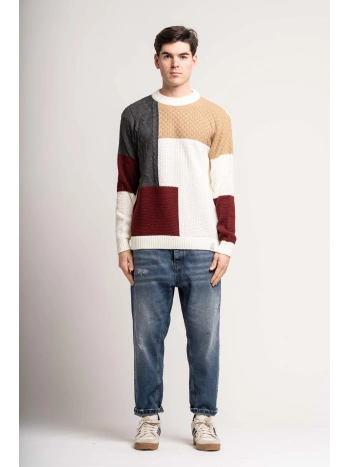 JACQUARD INTARSIA SWEATER COL.
