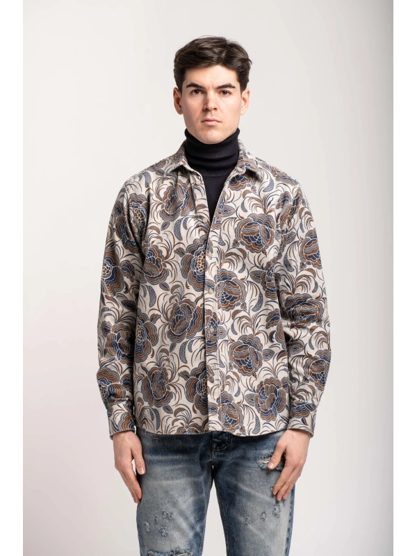 OVERSHIRT VELL.STAMPATO