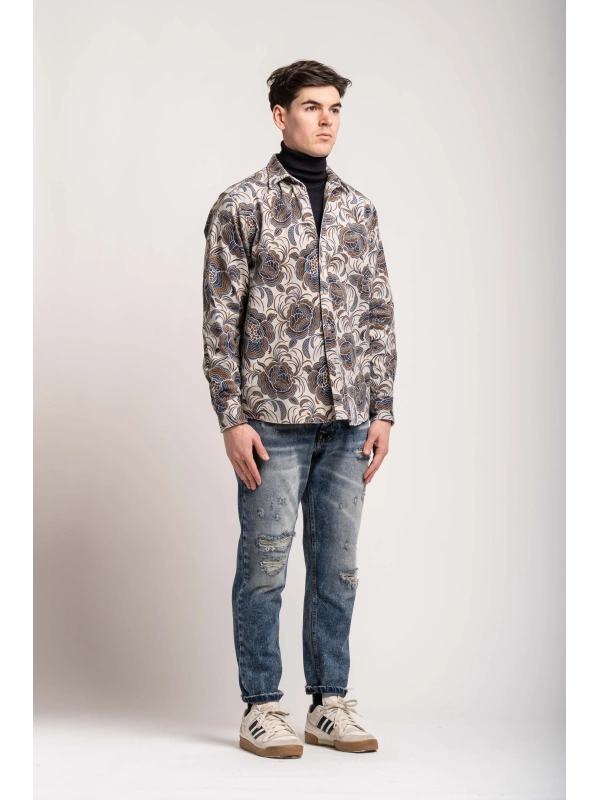 OVERSHIRT VELL.STAMPATO