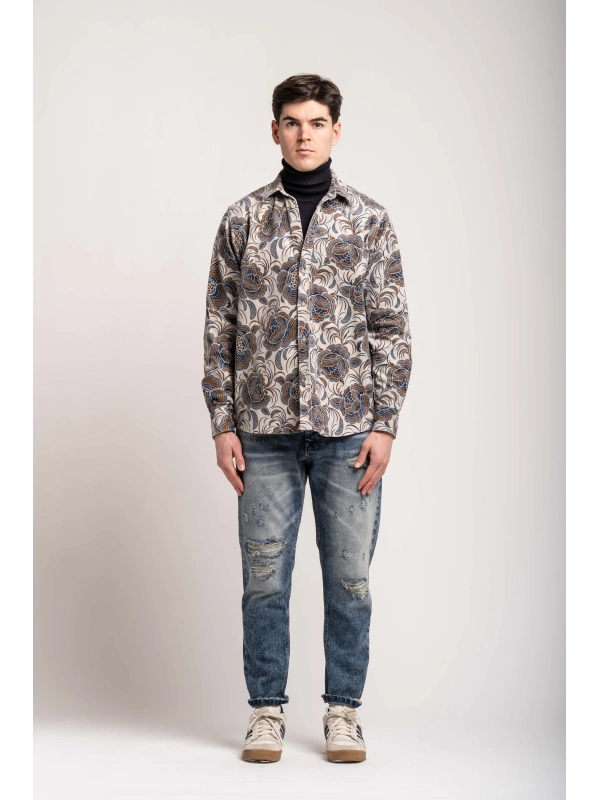 OVERSHIRT VELL.STAMPATO