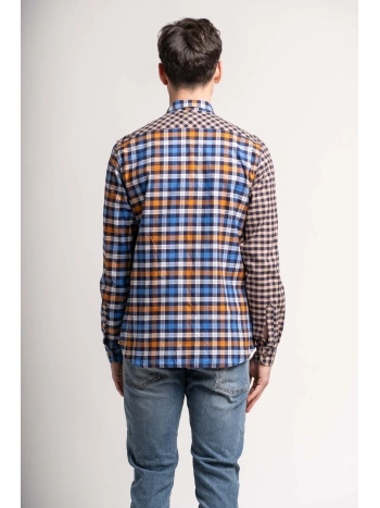 CHECK PATCHWORK SHIRT