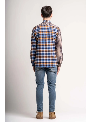 CHECK PATCHWORK SHIRT