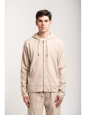 SWEATSHIRT CAP+ZIP