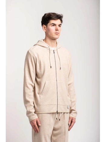 FELPA MAGLIA CAP+ZIP