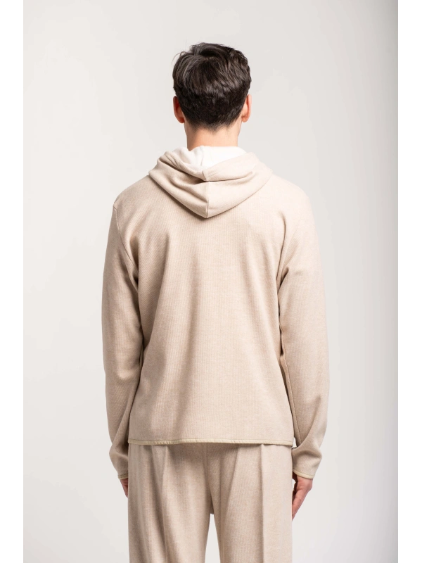 SWEATSHIRT CAP+ZIP