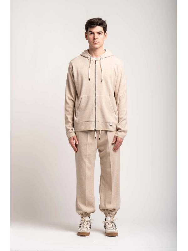 SWEATSHIRT CAP+ZIP