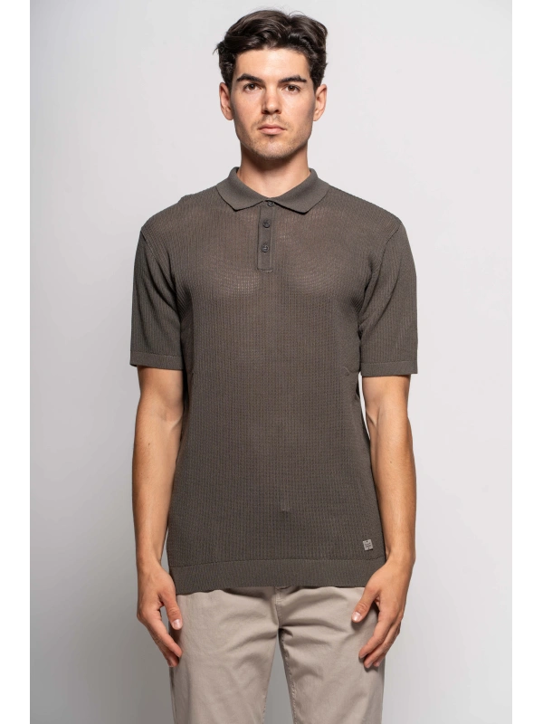 RIBBED POLO