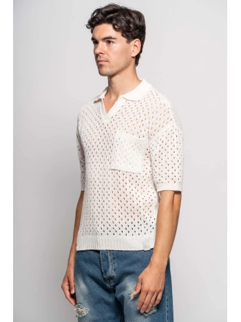 M/S POLO SHIRT WITH HOLES