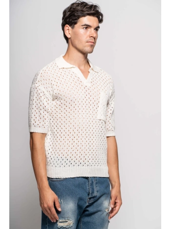 M/S POLO SHIRT WITH HOLES