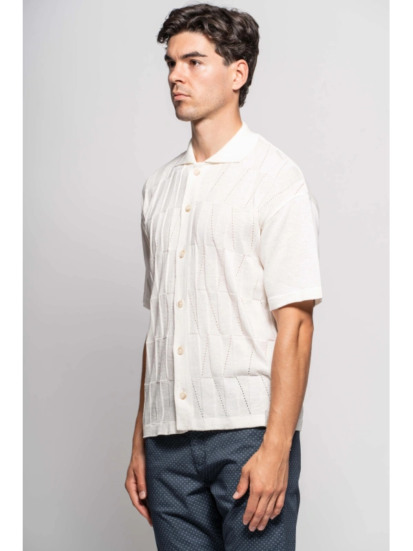 CAMICIA M/M TRIANGOLI