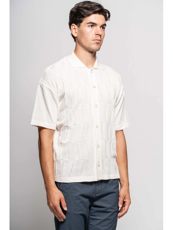 CAMICIA M/M TRIANGOLI