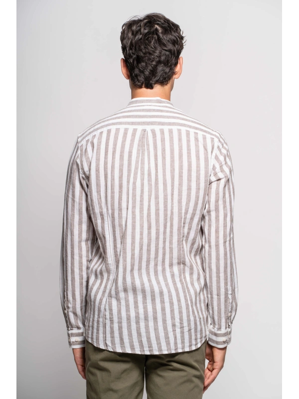 CAM.COR. WIDE LINE LINEN/COT