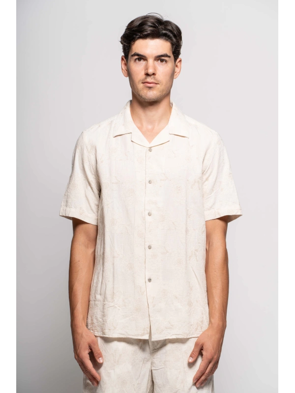 CAMICIA M/M JAQUARD CO/LI