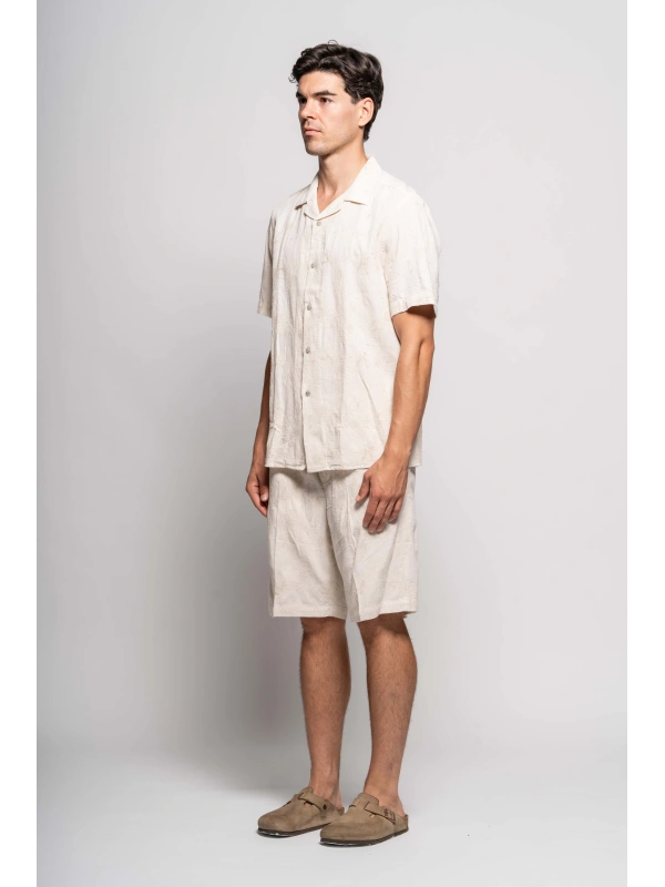 CAMICIA M/M JAQUARD CO/LI