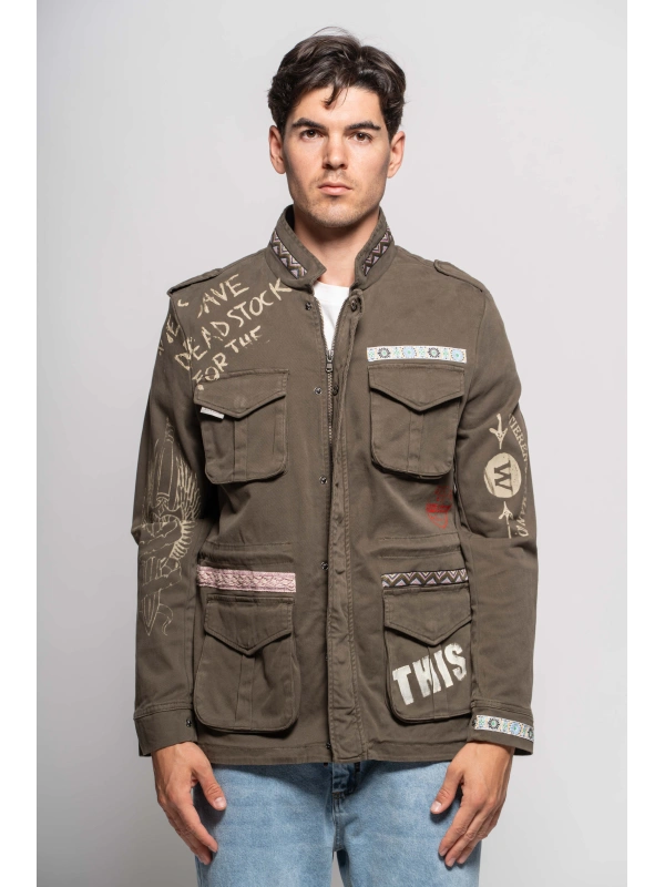 PRINTED SAHARIAN JACKET