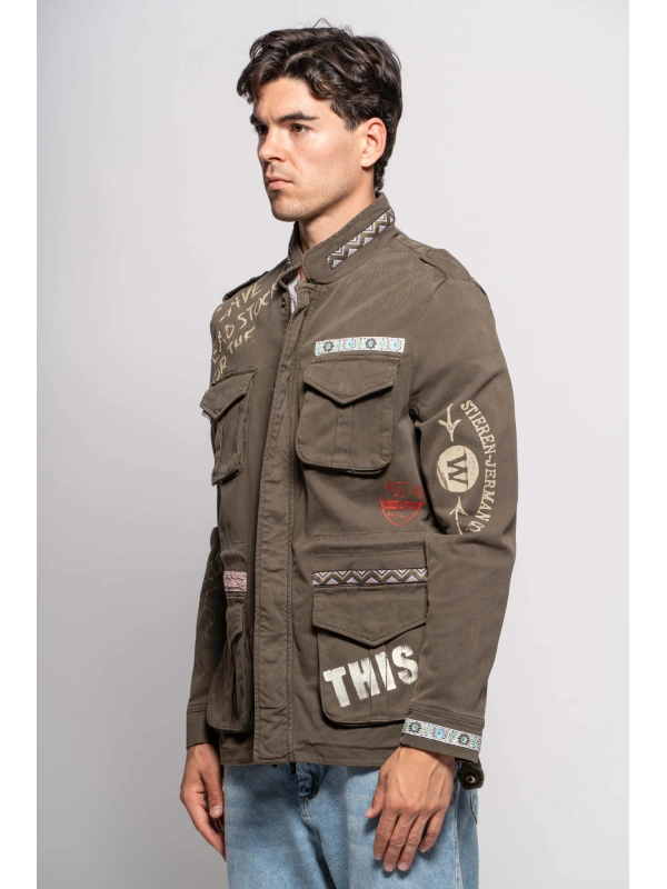 PRINTED SAHARIAN JACKET 2