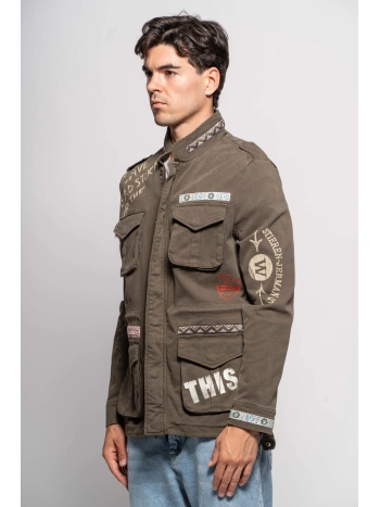 PRINTED SAHARIAN JACKET