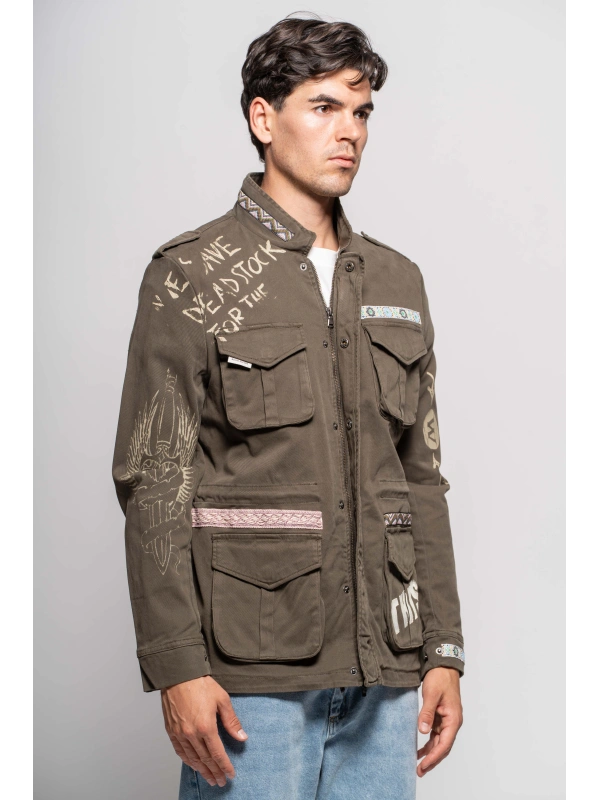 PRINTED SAHARIAN JACKET