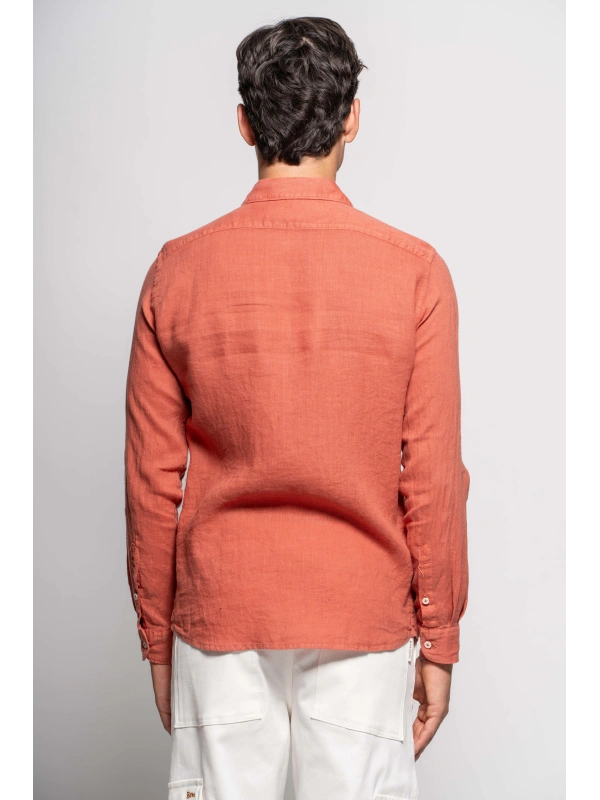 LINEN COLLAR SHIRT