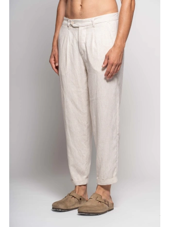 PANTALONE MISTO LINO