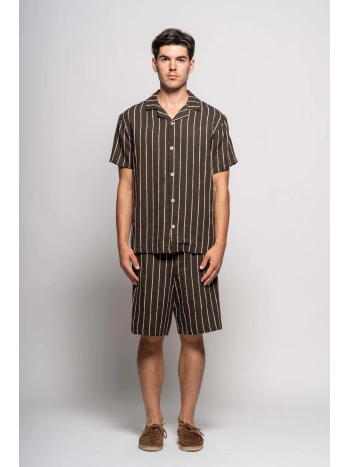 BERMUDA SHORTS WITH JAQUARD STRIPES