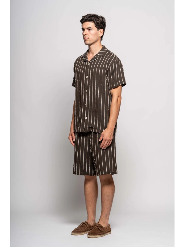 BERMUDA SHORTS WITH JAQUARD STRIPES 2