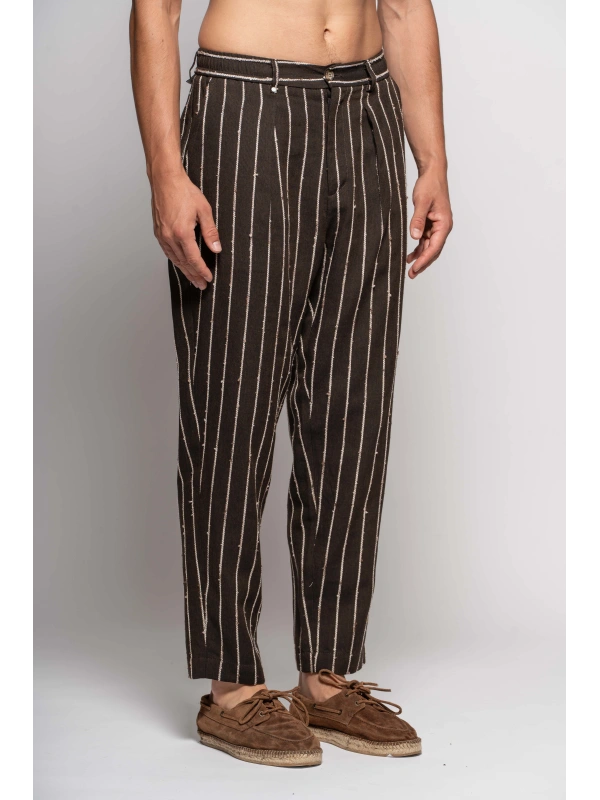 JACQUARD STRIPED PANTS