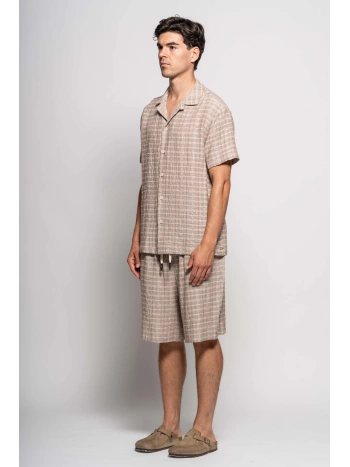 JACQUARD S/S OVERSHIRT