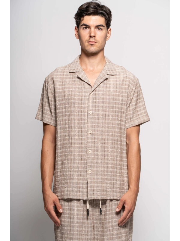 JACQUARD S/S OVERSHIRT