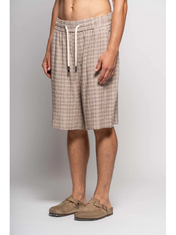 JACQUARD BASKET BERMUDA SHORTS