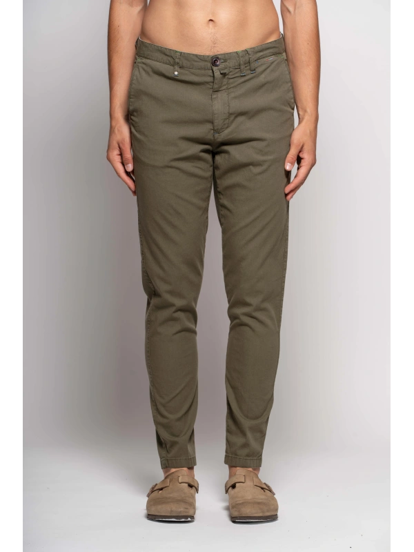 CHINOS MISTO LINO