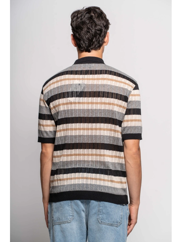 CAMICIA MAGLIA M/M RIGHE