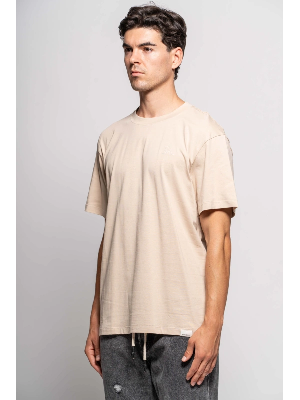 BASIC SEMI-OVER EMBROIDERED T-SHIRT 2
