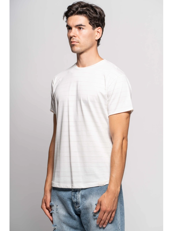 REVERSE STRIPE T-SHIRT
