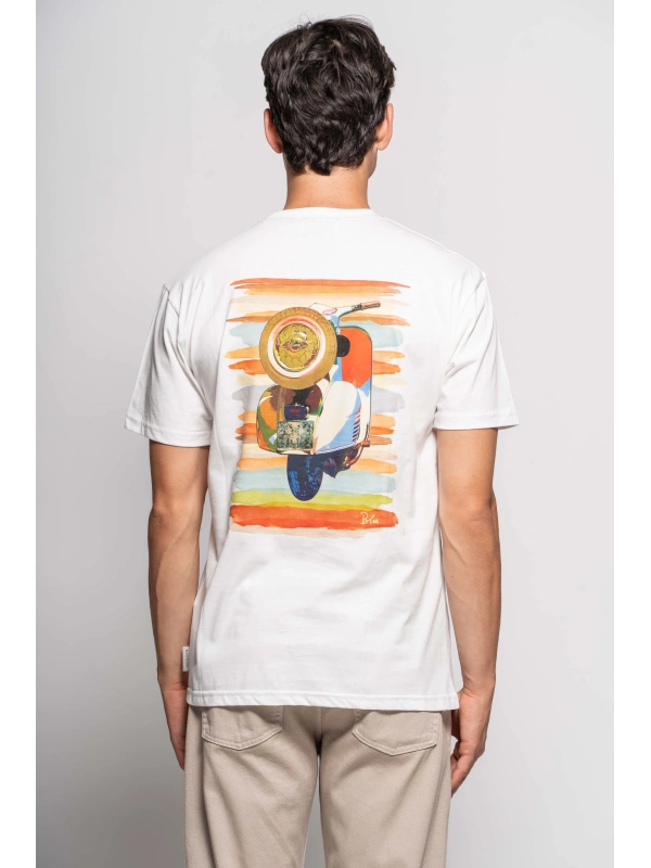 T-SHIRT VESPA PENNELLATA