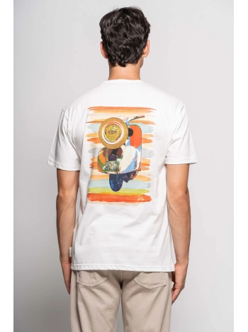 T-SHIRT VESPA PENNELLATA