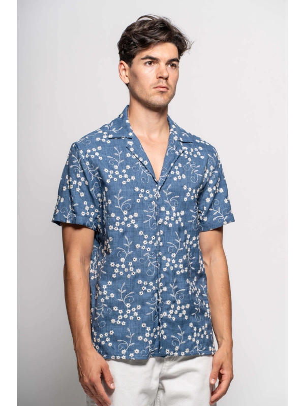 S/S SANGALLO CHAMBRAY SHIRT