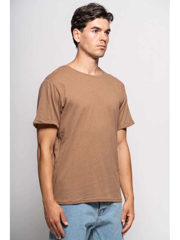 COTTON LINEN T-SHIRT