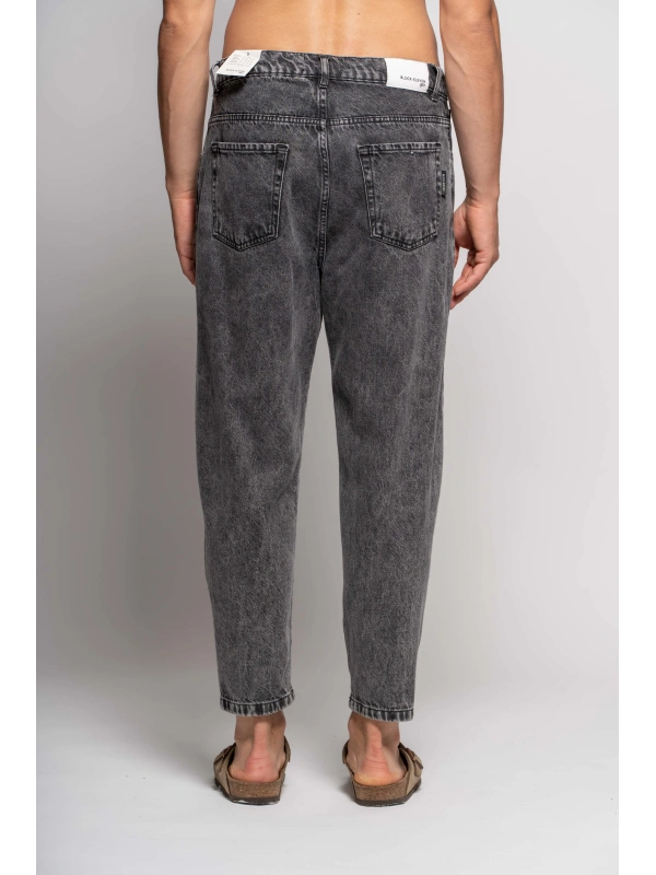 BLACK DRAWSTRING JEANS