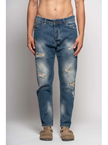 DARK BROKEN ZR JEANS