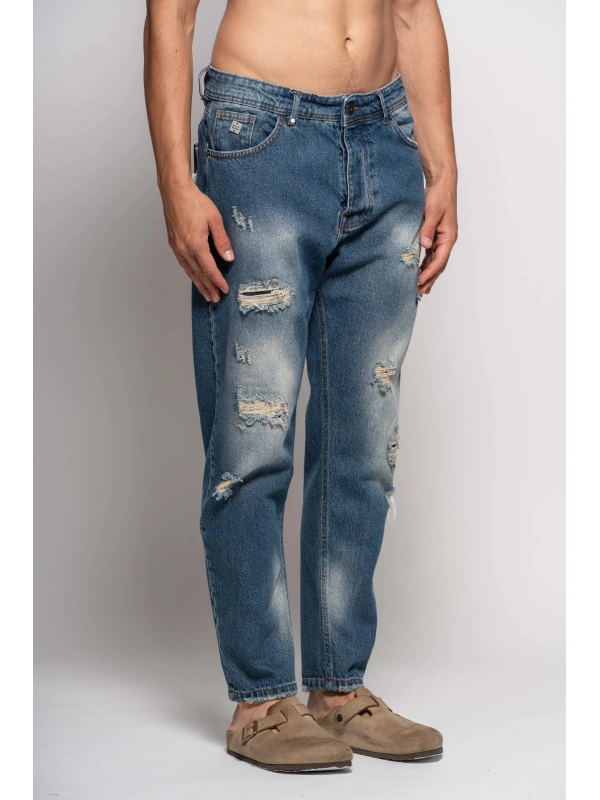 DARK BROKEN ZR JEANS