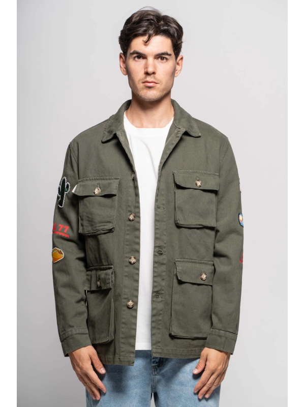 SAHARIANA STAMPA/PATCH MILITARE