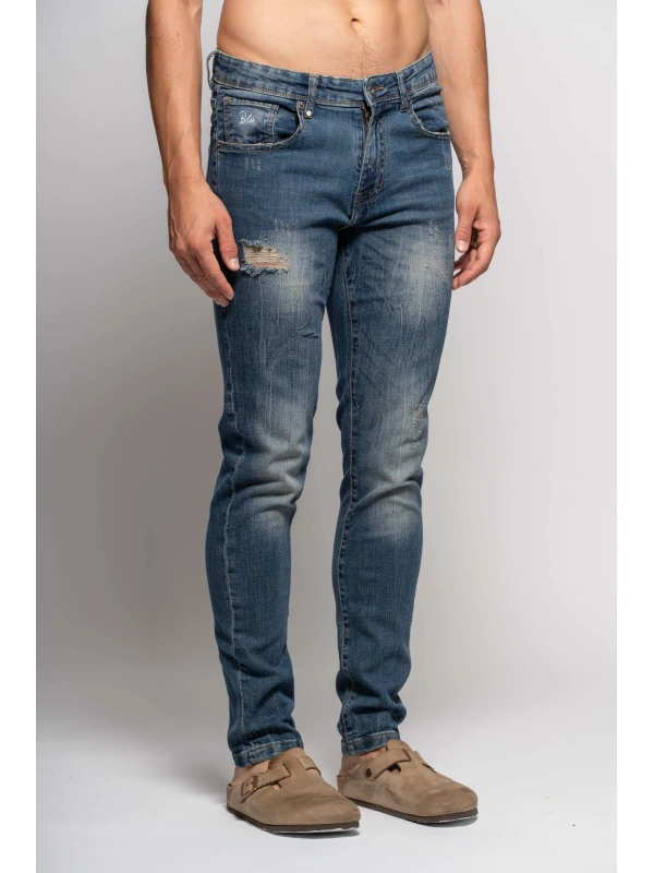 REGULAR JEANS MENDED